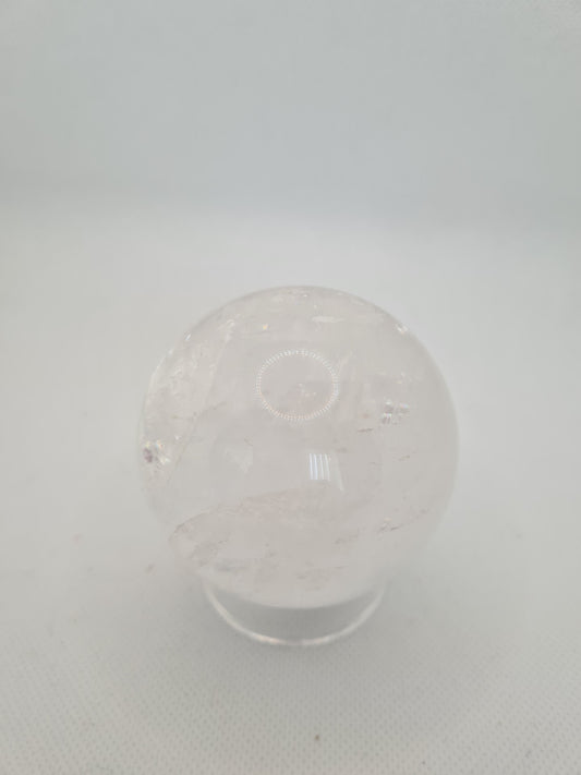 Lovely Clear Quartz Sphere (Amazing rainbows)