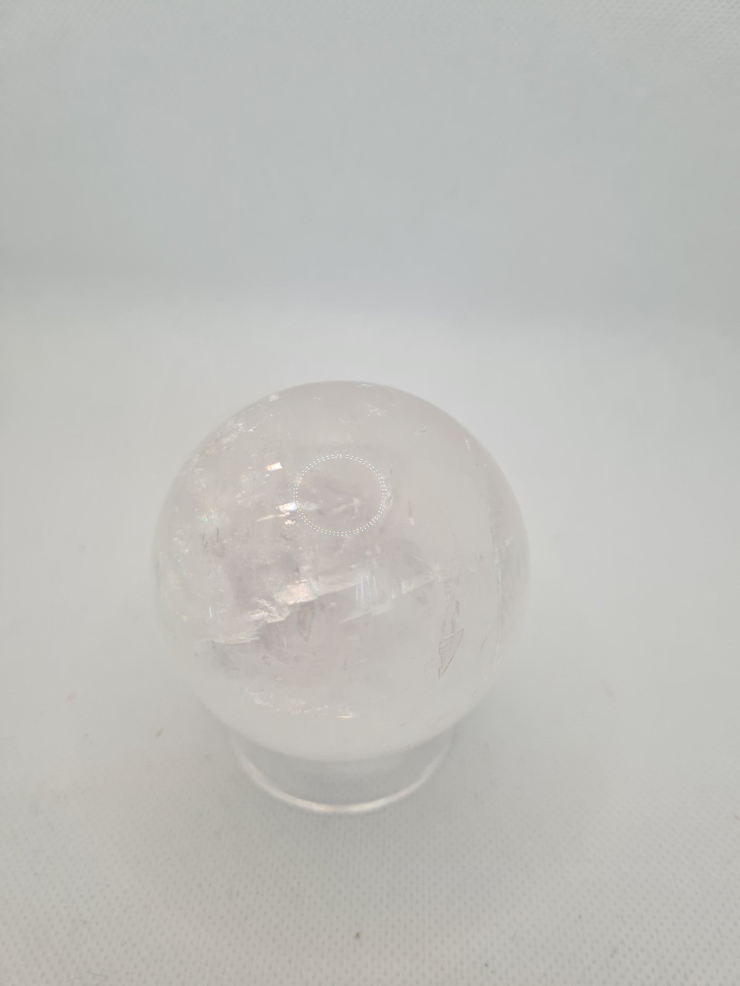 Lovely Clear Quartz Sphere (Amazing rainbows)