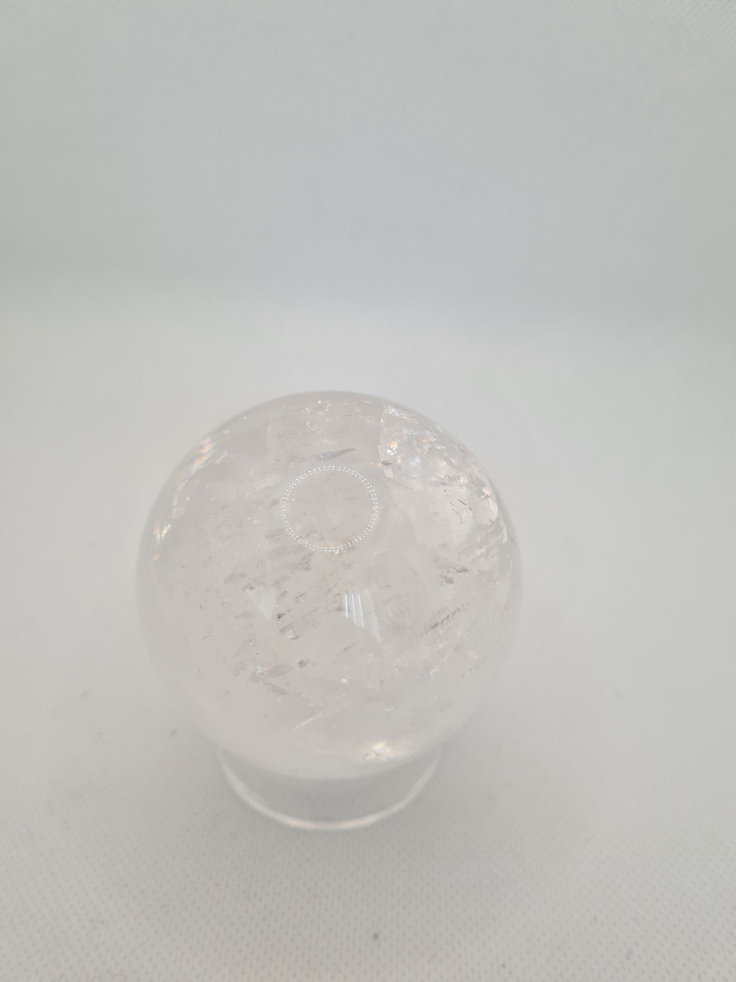 Lovely Clear Quartz Sphere (Amazing rainbows)