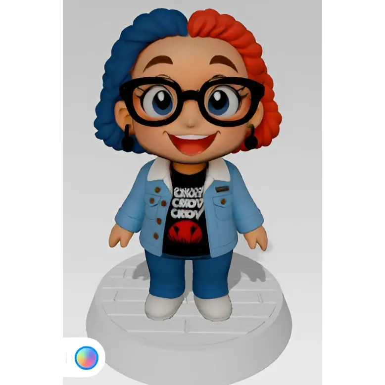 Customised Chibi 3D printed figurine - 3D Printed