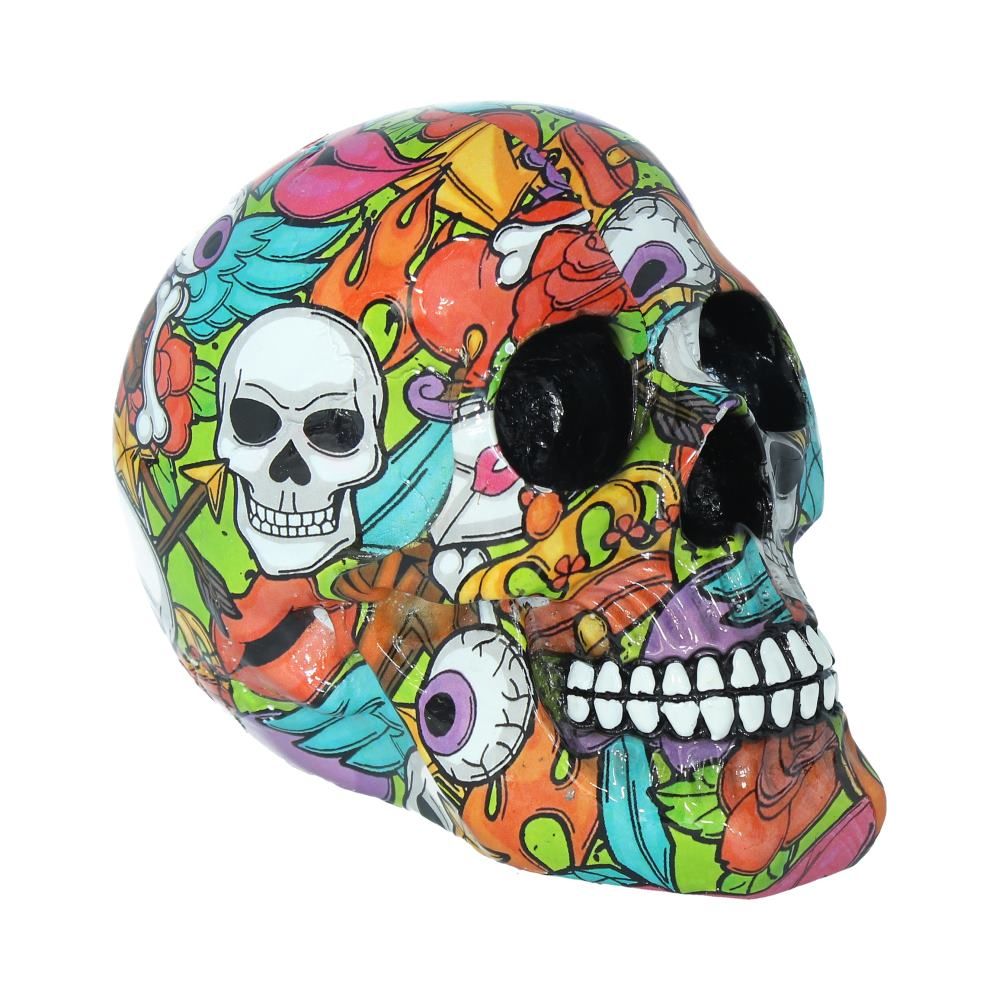 Calypso 19cm Calypso Graphic Art Printed Skull