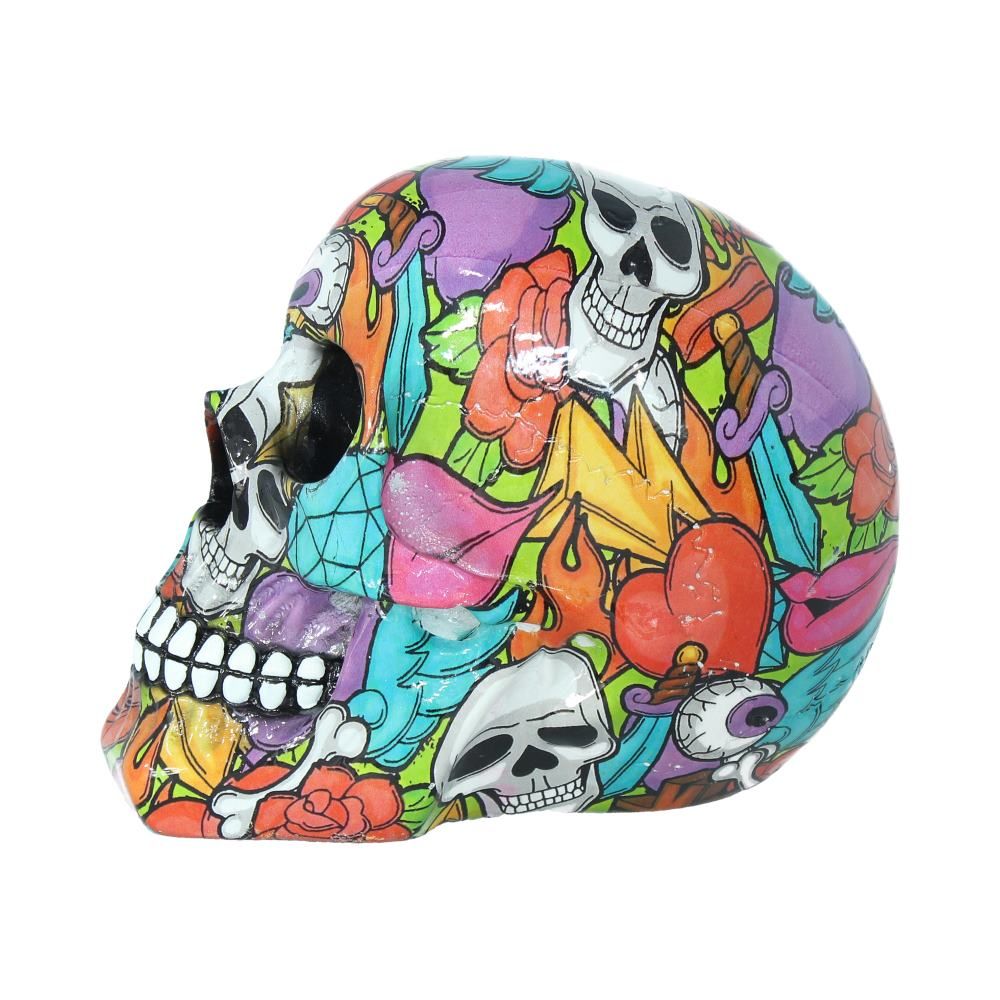 Calypso 19cm Calypso Graphic Art Printed Skull