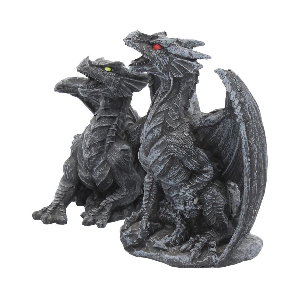 Dark Fury (Set of 2) 10cm Dark Fury (Set of 2) Obsidian Dragon Figurines 10cm by NEMESIS NOW