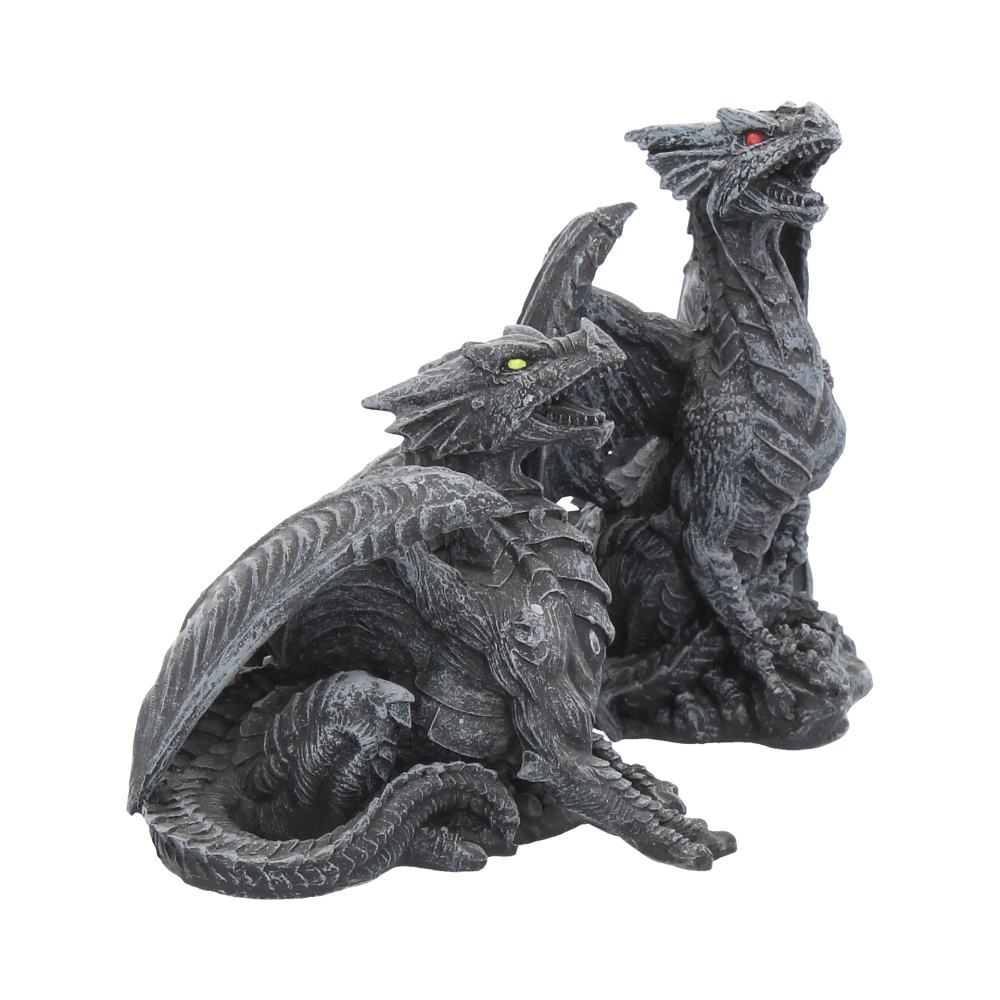 Dark Fury (Set of 2) 10cm Dark Fury (Set of 2) Obsidian Dragon Figurines 10cm by NEMESIS NOW