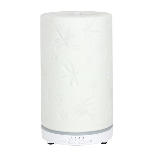 WHITE CERAMIC DRAGONFLY Electric aroma diffuser