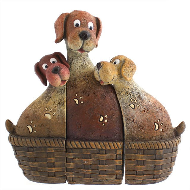 Dog Family in Basket ornament,