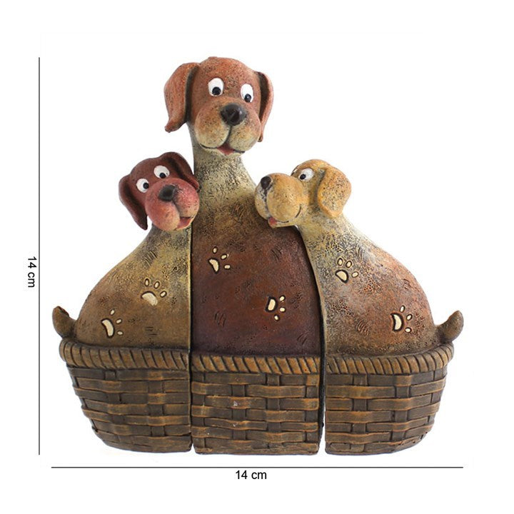 Dog Family in Basket ornament,