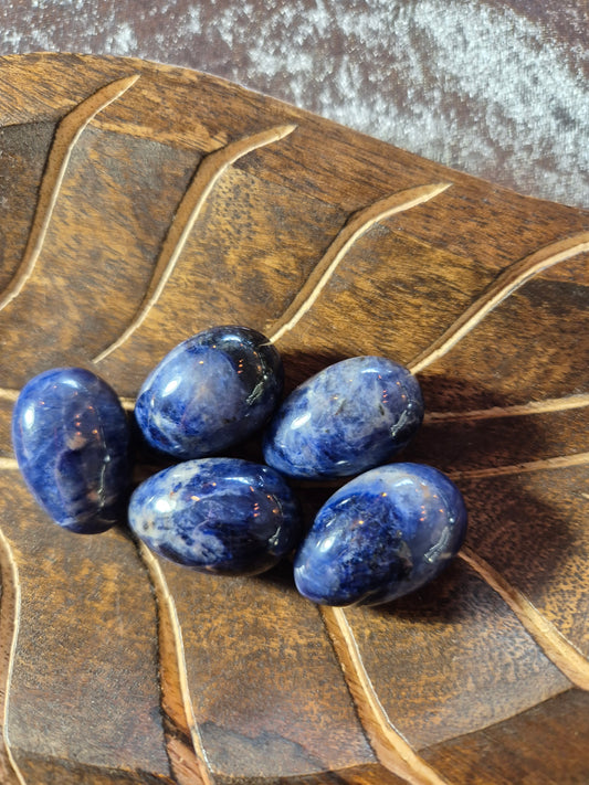 Crystal eggs, Lapis Lazuli, Kiwi Jasper, Dragon Blood, approx. 30mm