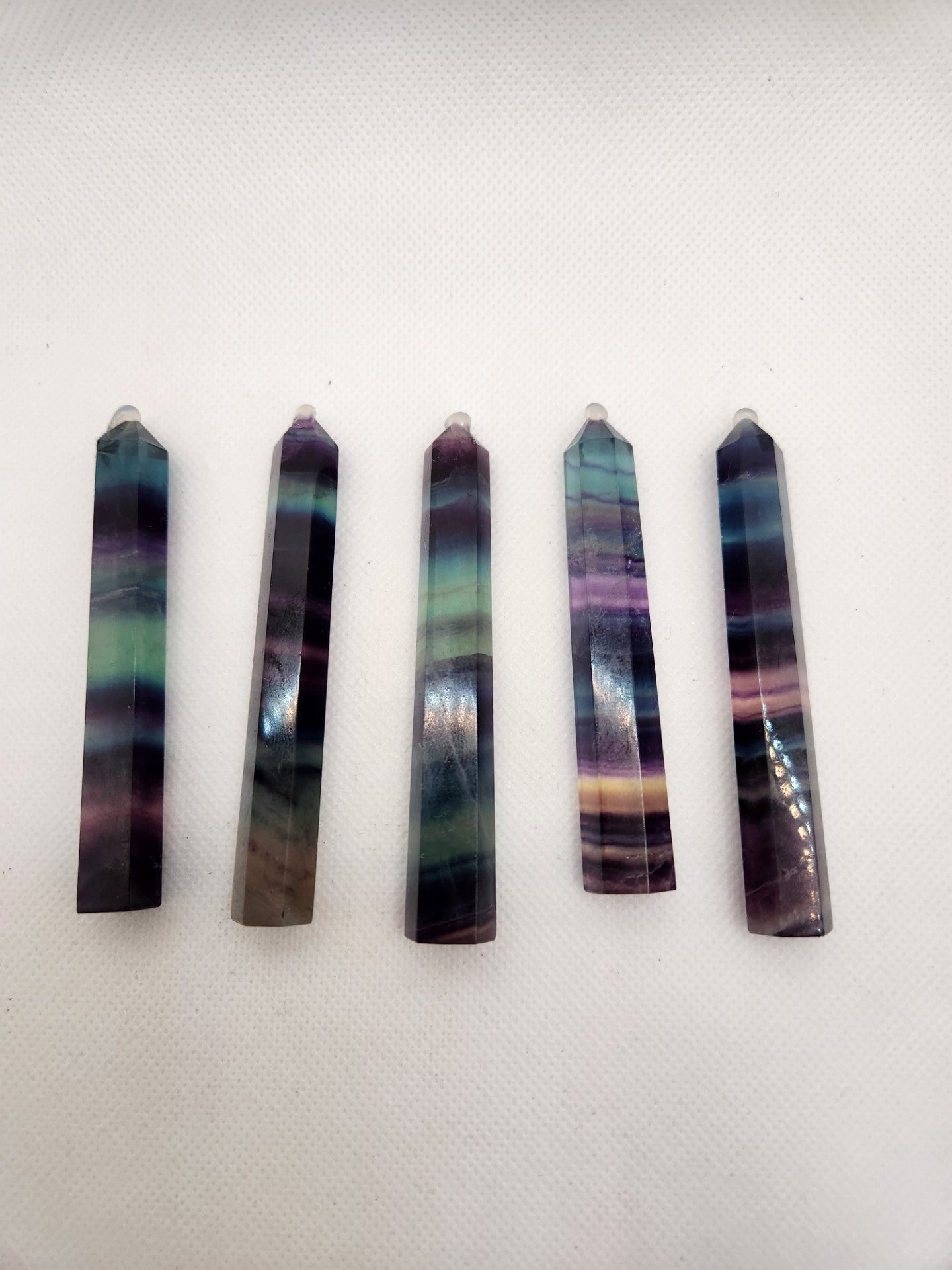 Lovely High Grade Rainbow Fluorite Tower - 9 available