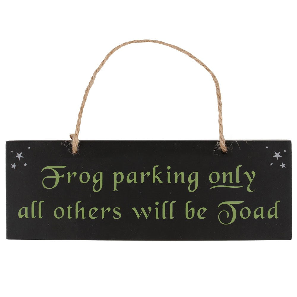 Frog Parking Hanging Sign , alternative gift,