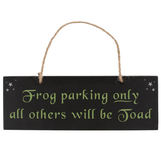 Frog Parking Hanging Sign , alternative gift,