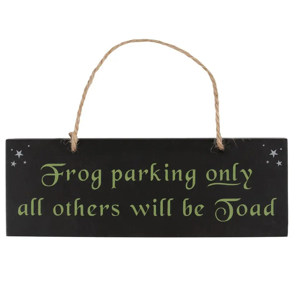 Frog Parking Hanging Sign alternative gift, - sign