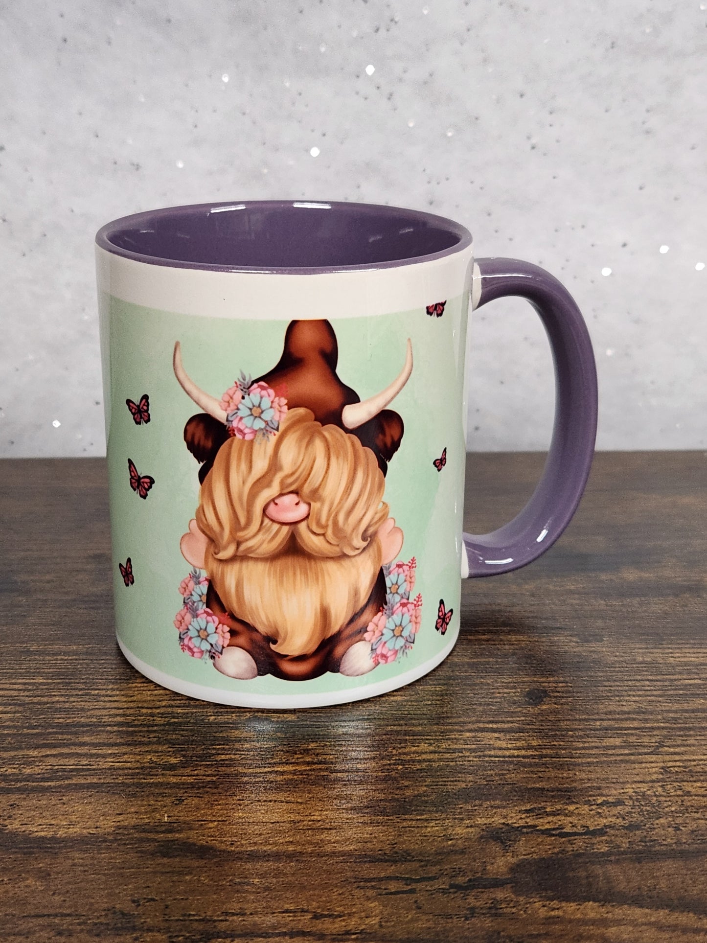 A cute Highland Coo Gonk mug