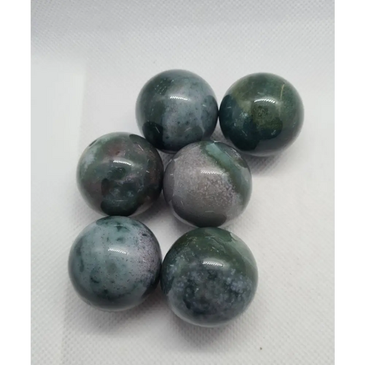 Green Jasper Spheres
