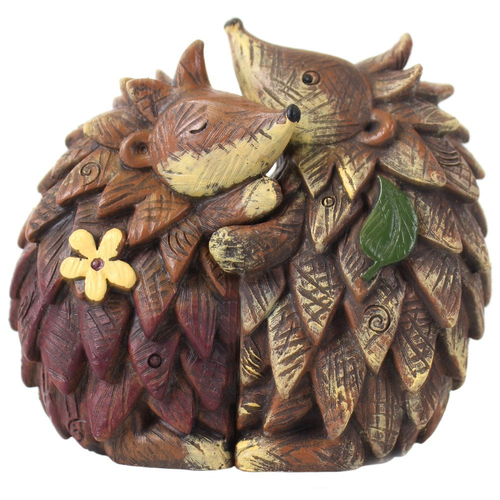 Pair of Hedgehogs, Hedgehog ornaments, hedgehog figurine