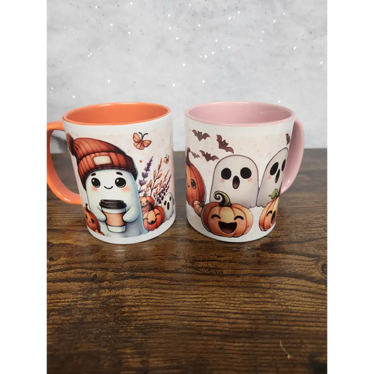 Halloween Ghost Mug - 2 designs - mug
