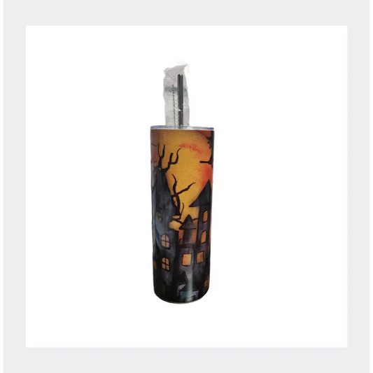 Haunted House 20oz tumbler - can be personalised - handmade - sublimation - gothic - hot and cold - flask