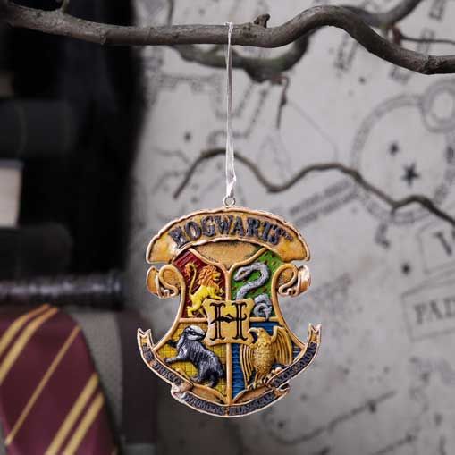 Harry Potter Hogwarts Crest Hanging Ornament 8cm