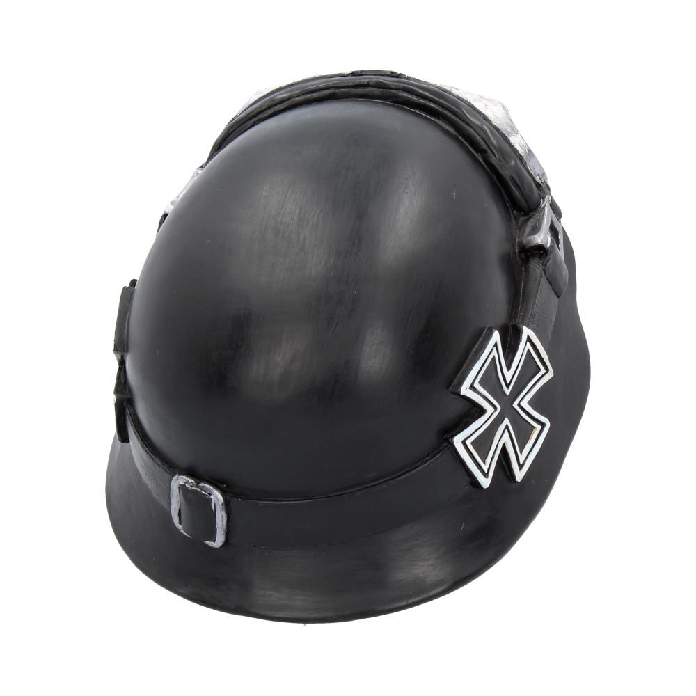 Iron Cross Skull 15.5cm Iron Cross Helmet and Goggles Biker Skull