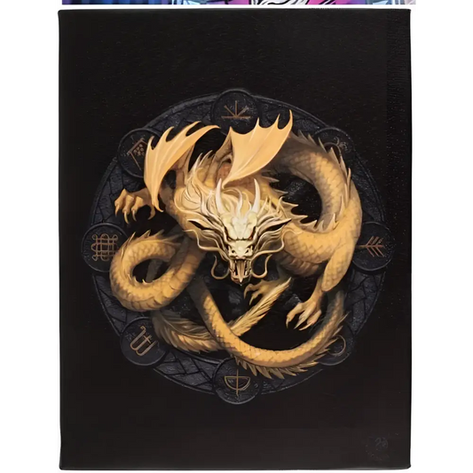 Imbolc Dragon by Anne Stokes - 10’’ x 7.5’’ Canvas Wall Art on a wooden back-frame