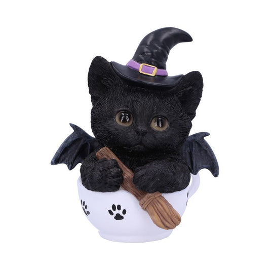 Kit-tea 11.5cm Kit-tea Novelty Tea Cup Witch Cat Figurine by NEMESIS NOW