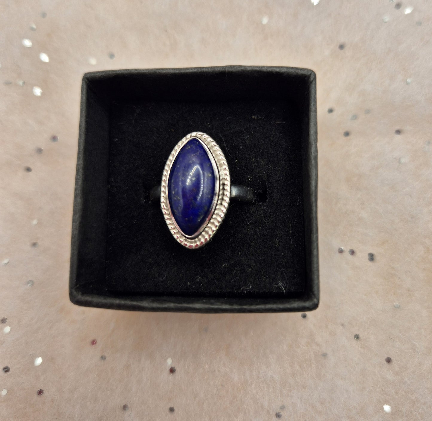 Lapis Lazuli rings - choice of 2- oval or round, sterling silver, 925,