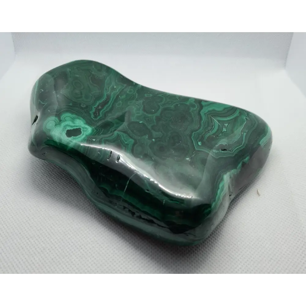 Large Malachite Polished Freeform Slab 803g