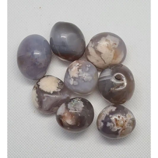Large Quality Tumble Stones Snowflake Obsidian Dalmatian Jasper Fluorite Gold Sandstone Carnelian Clear Quartz Flower