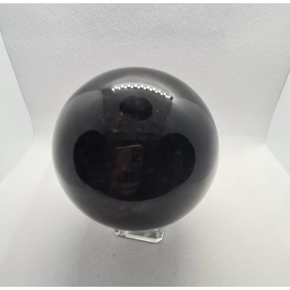 Large Silver Obsidian Sphere