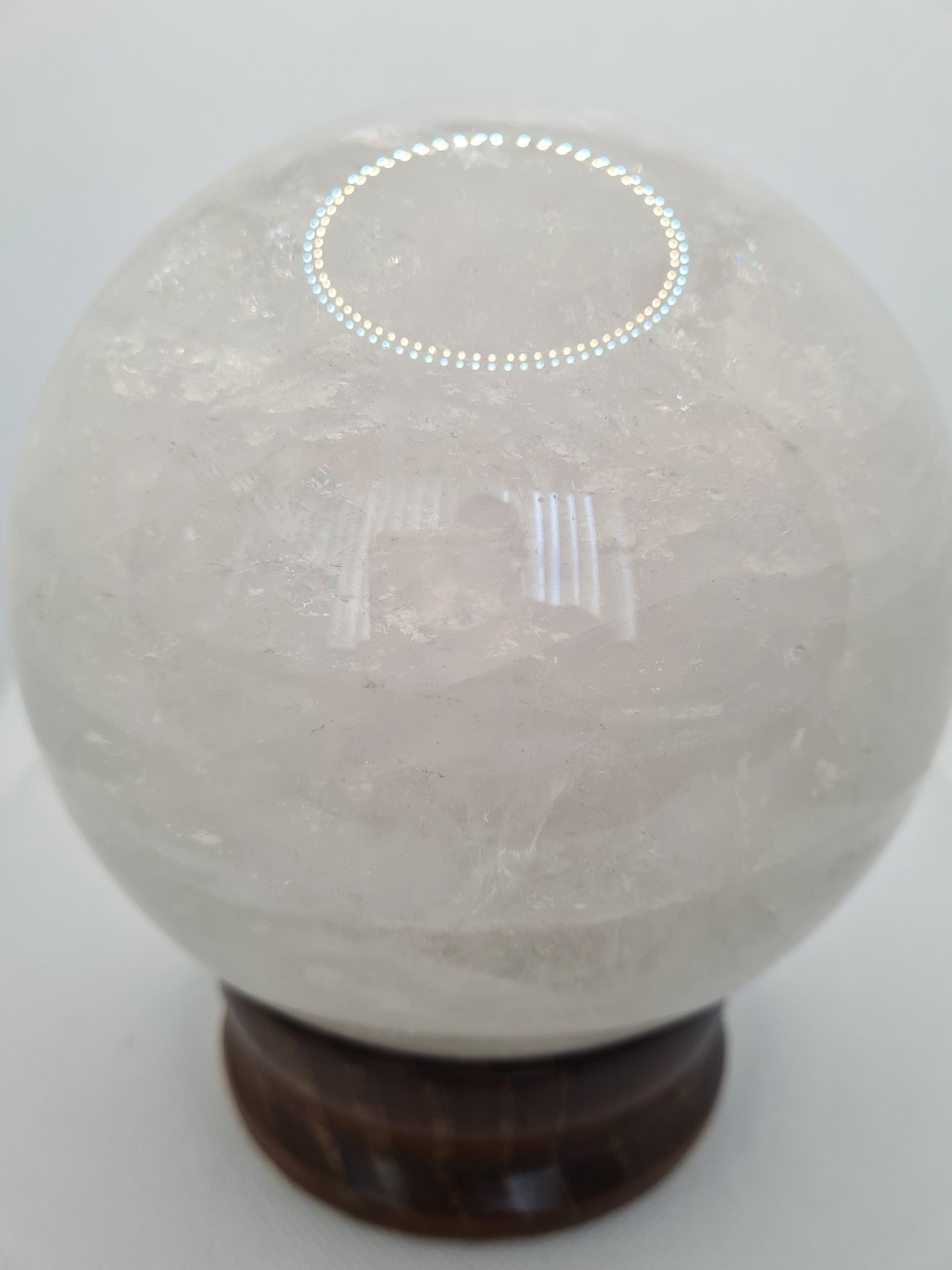 Extra Large Clear Quartz Sphere with stand - 4766 g