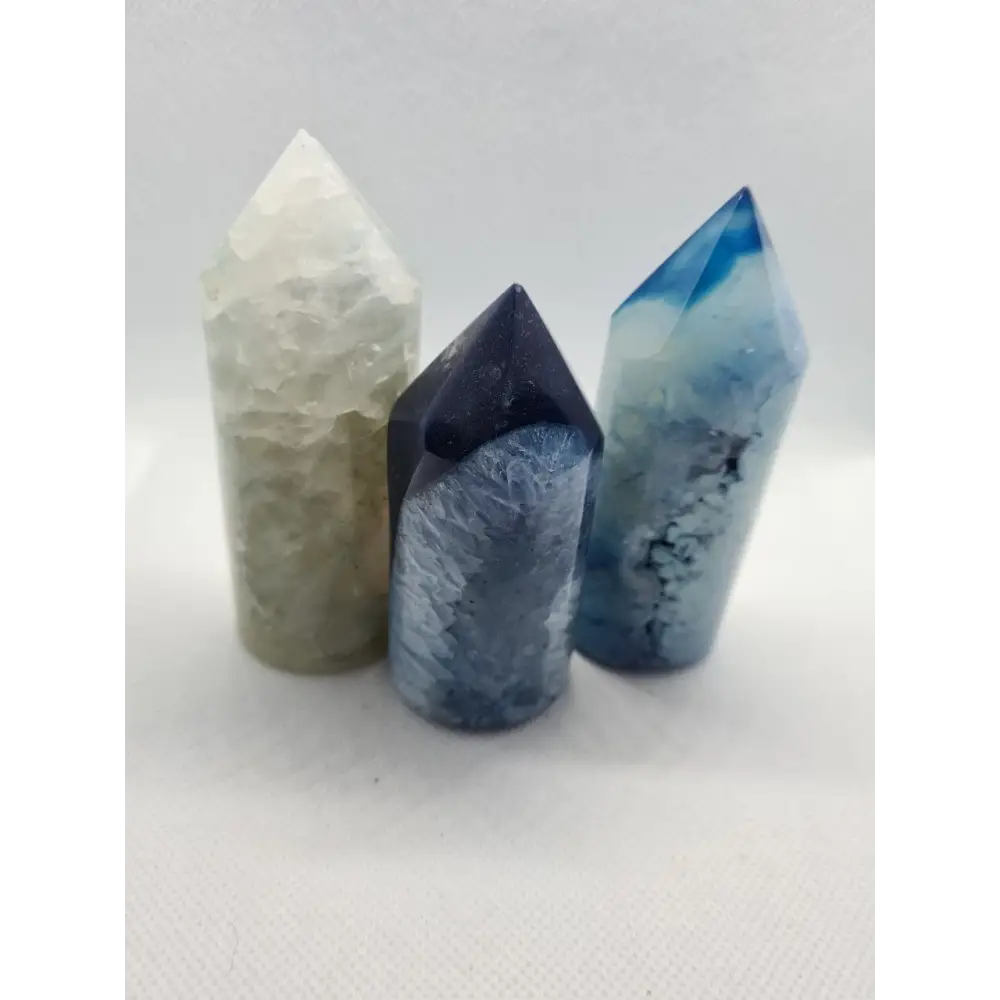 Lovely Agate Cylinder Towers Agate Cylinder Point Agate Cylinder Druzy Agate Druzy