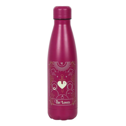 Lovers Tarot Metal Water Bottle - water bottle