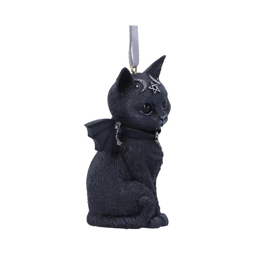 Malpuss Hanging Ornament 9.2cm Malpuss Black Bat Cat Hanging Decorative Ornament 9.2cm by Nemesis Now - cult cutie