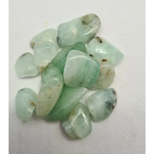 Medium Tumble Stone Fluorite Petrified Wood Snowflake Obsidian Calcite Red Jasper Green Aventurine Prehnite,