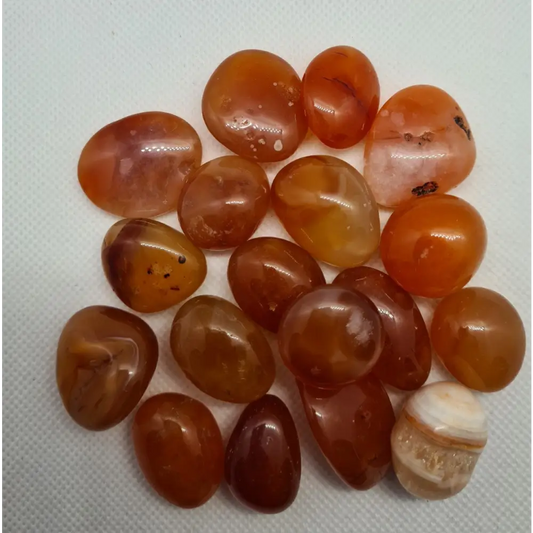Medium Tumble stones Clear quartz Yellow Jasper Carnelian Dalmatian Jasper Leopard Skin Jasper Tiger eye Blue Sandstone