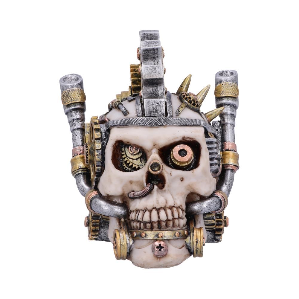 Metal Head 15.5cm Steampunk Skull box