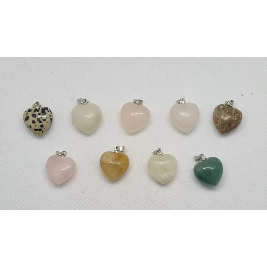 Miniature Crystal Heart Pendant