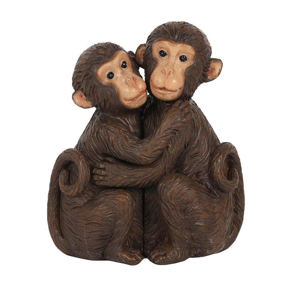 Monkey Couple Ornament, Monkey Couple Figurine