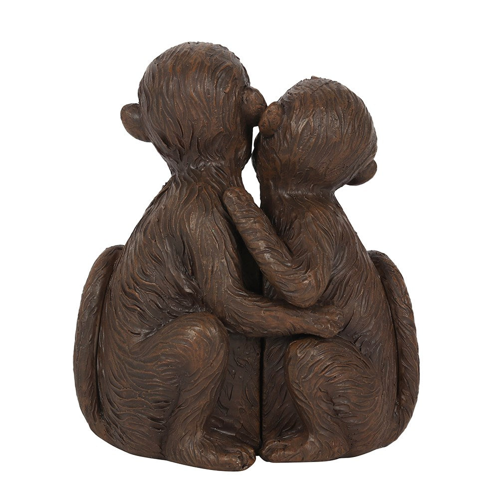 Monkey Couple Ornament, Monkey Couple Figurine