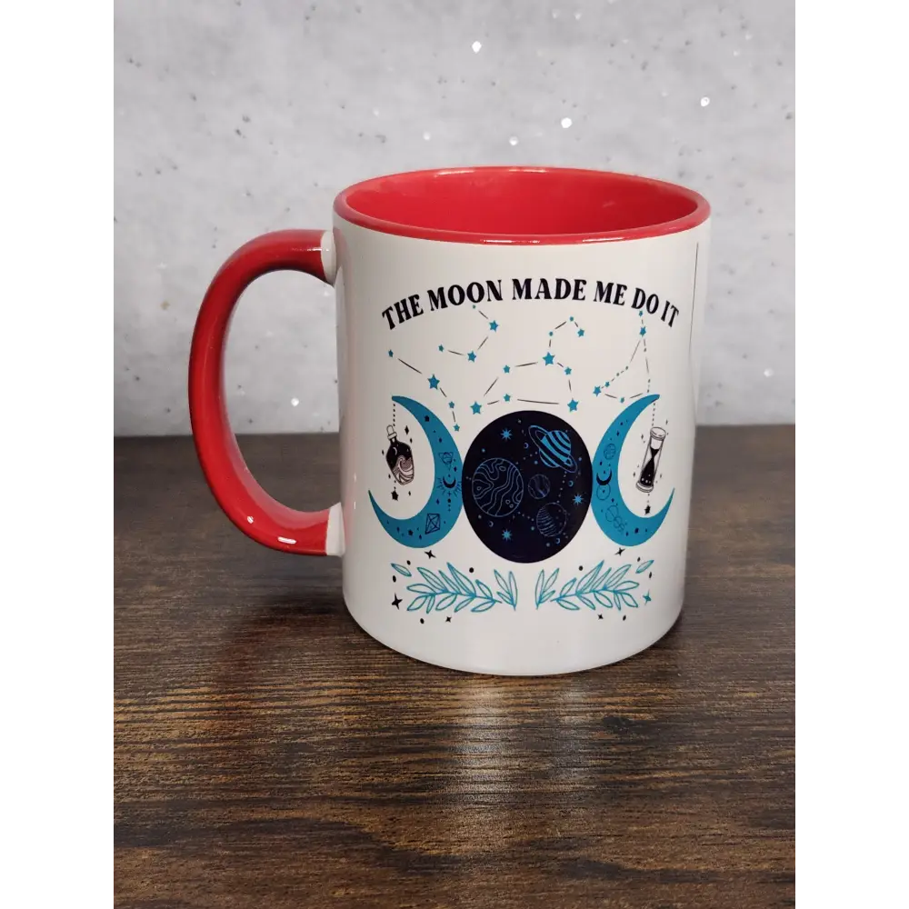 Moon Made Me do It Mug Boho Moon Coffee mug triple moon Coffee mug Bohemian coffee mug - mug