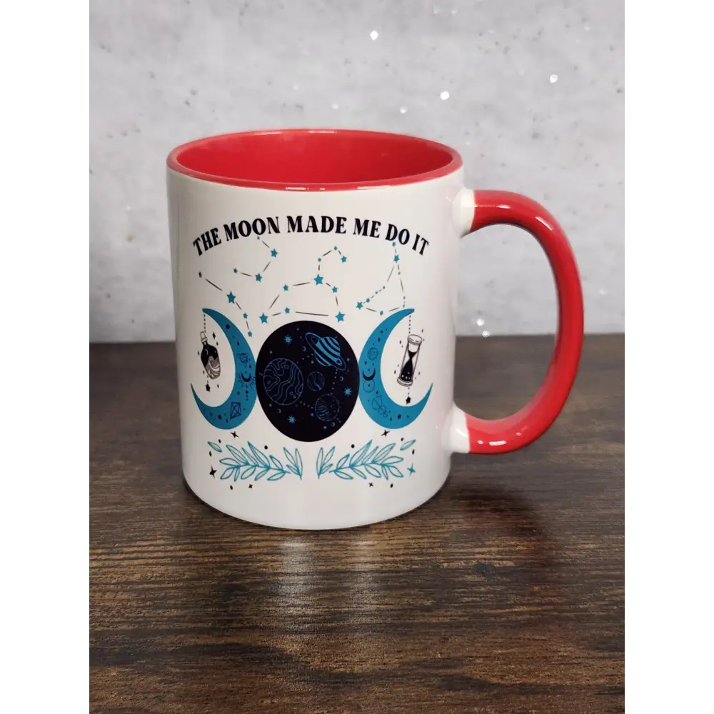 Moon Made Me do It Mug Boho Moon Coffee mug triple moon Coffee mug Bohemian coffee mug - mug