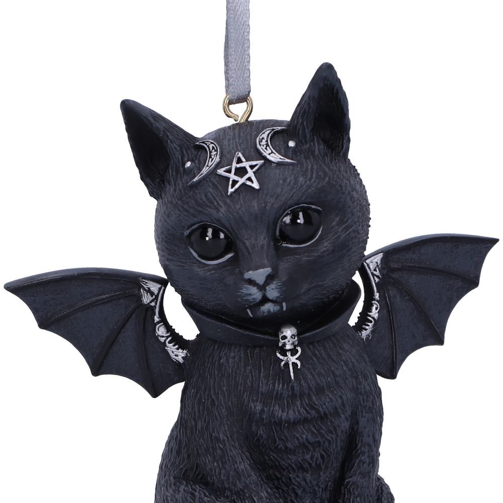 Malpuss Hanging Ornament 9.2cm Malpuss Black Bat Cat Hanging Decorative Ornament 9.2cm by Nemesis Now