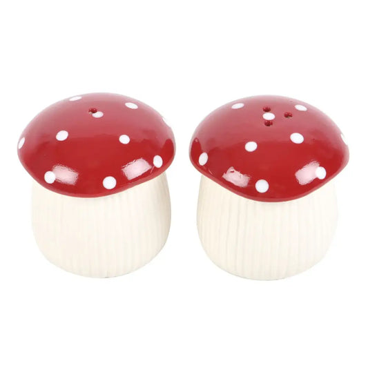 Mushroom Salt and Pepper Shakers - Cruet Set - cruet
