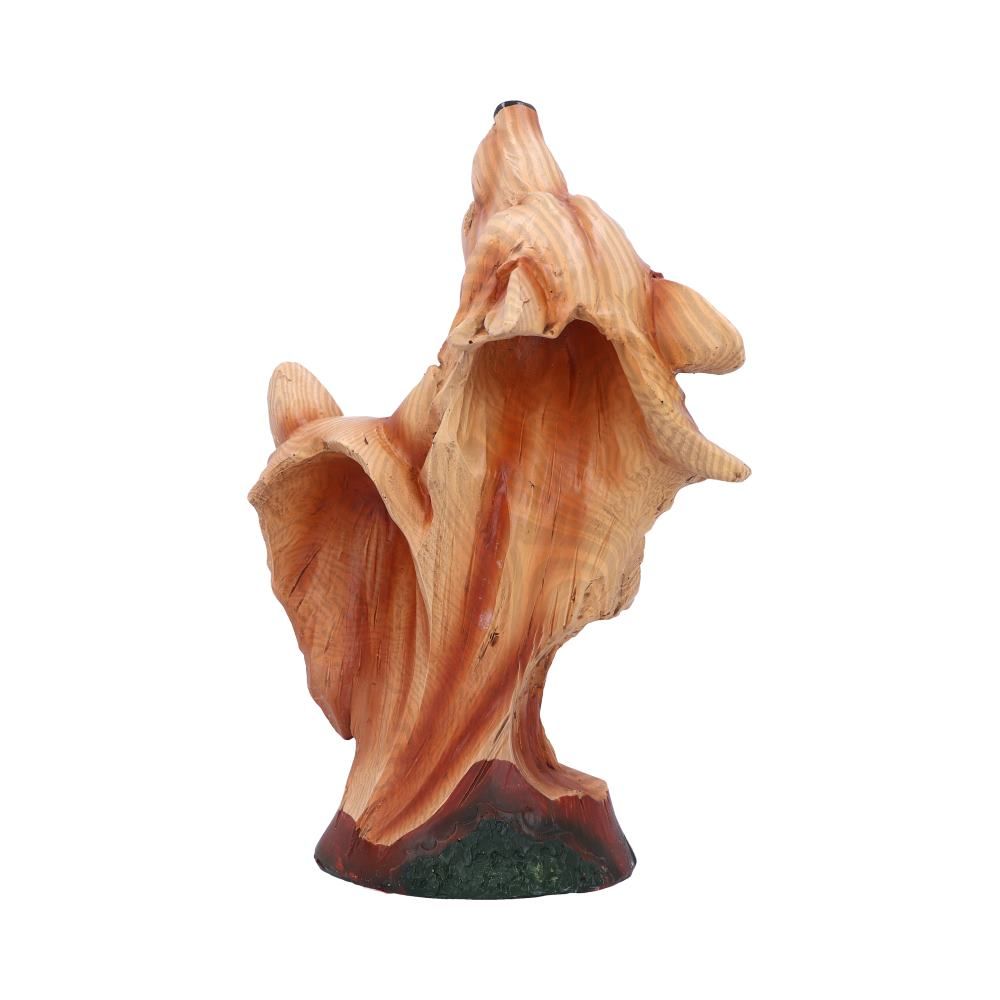 Natural Call 23cm Natural Call Howling Wolf Wood Effect Bust