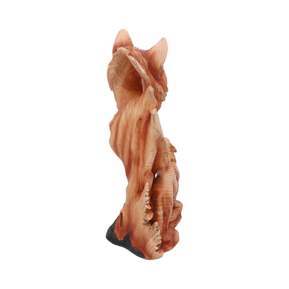 Natural Song 31cm Natural Song Howling Wolves Wood Effect Bust by Nemesis Now