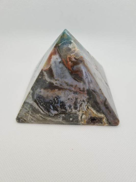 Large Ocean Jasper Pyramid 670g