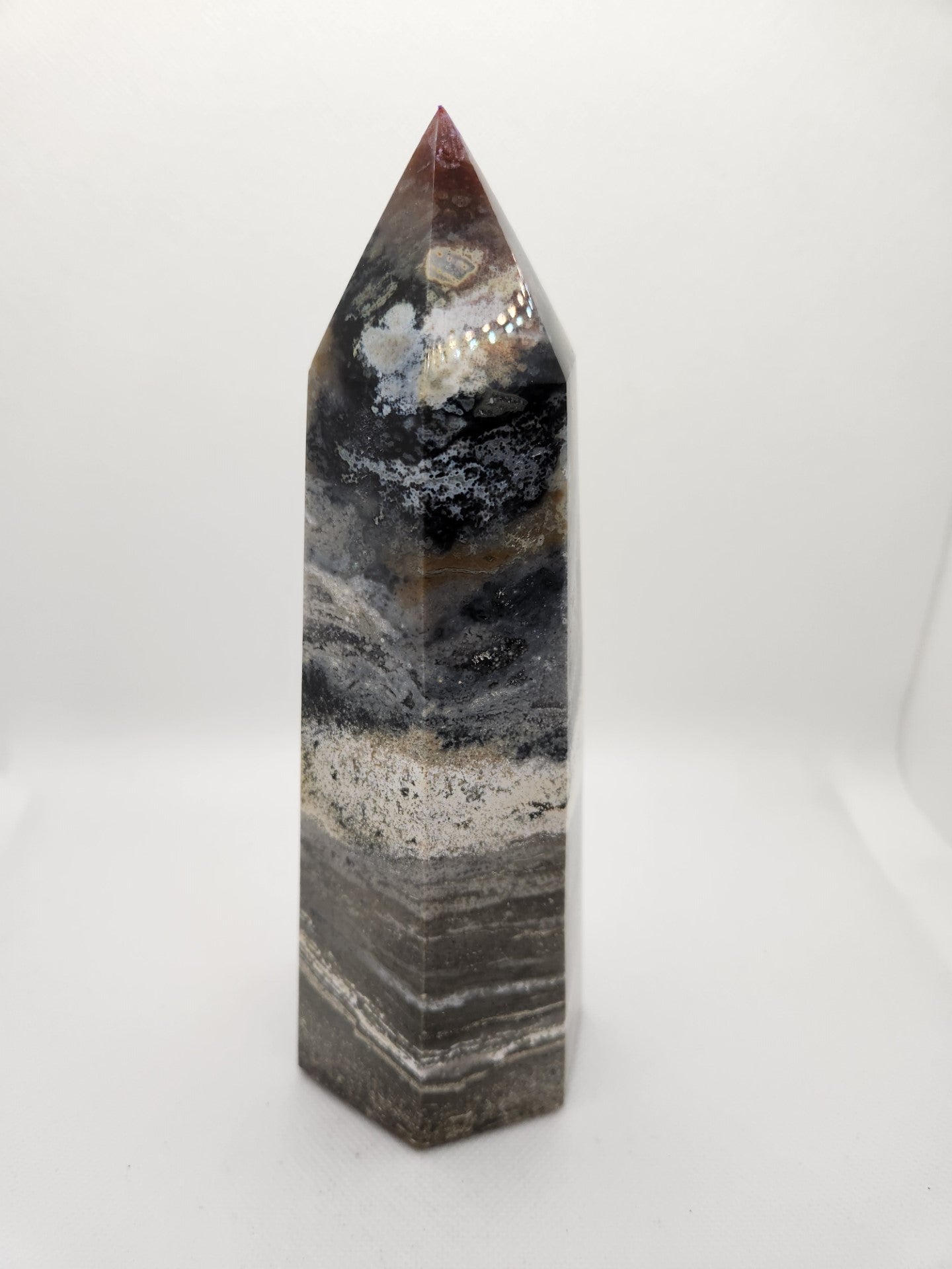 Large Ocean Jasper Tower/Point - 1007 g