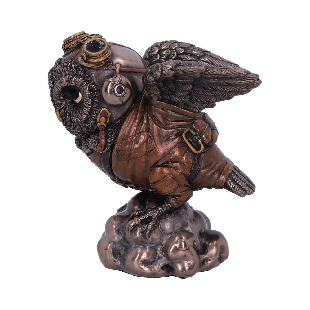 Learning to Fly 10.5cm Bronze Learning to Fly Steampunk Owl Figurine