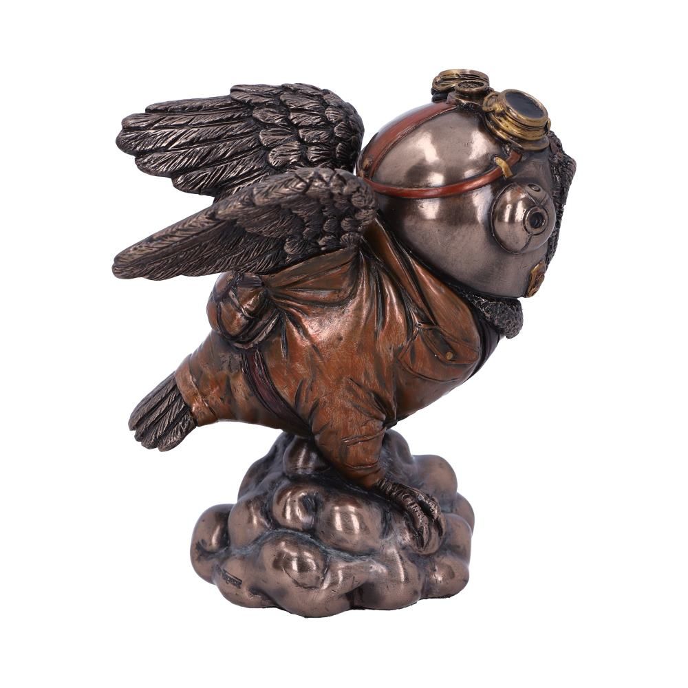 Learning to Fly 10.5cm Bronze Learning to Fly Steampunk Owl Figurine