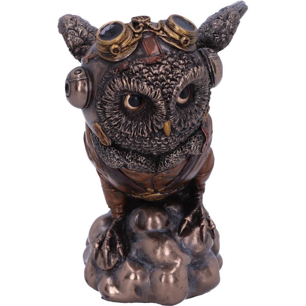 Learning to Fly 10.5cm Bronze Learning to Fly Steampunk Owl Figurine